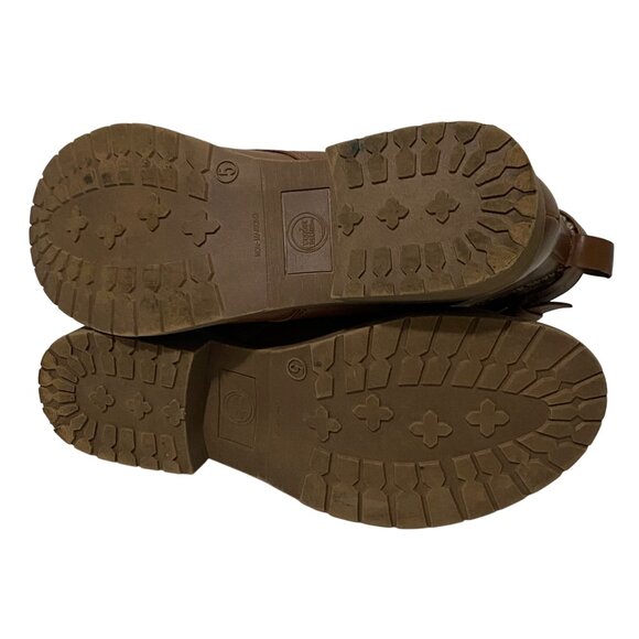 Wonder Nation Sweater Trim Lace Up Moto Boot Womens 5 Gorpcore Earthy Grunge - Picture 7 of 9